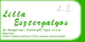 lilla esztergalyos business card